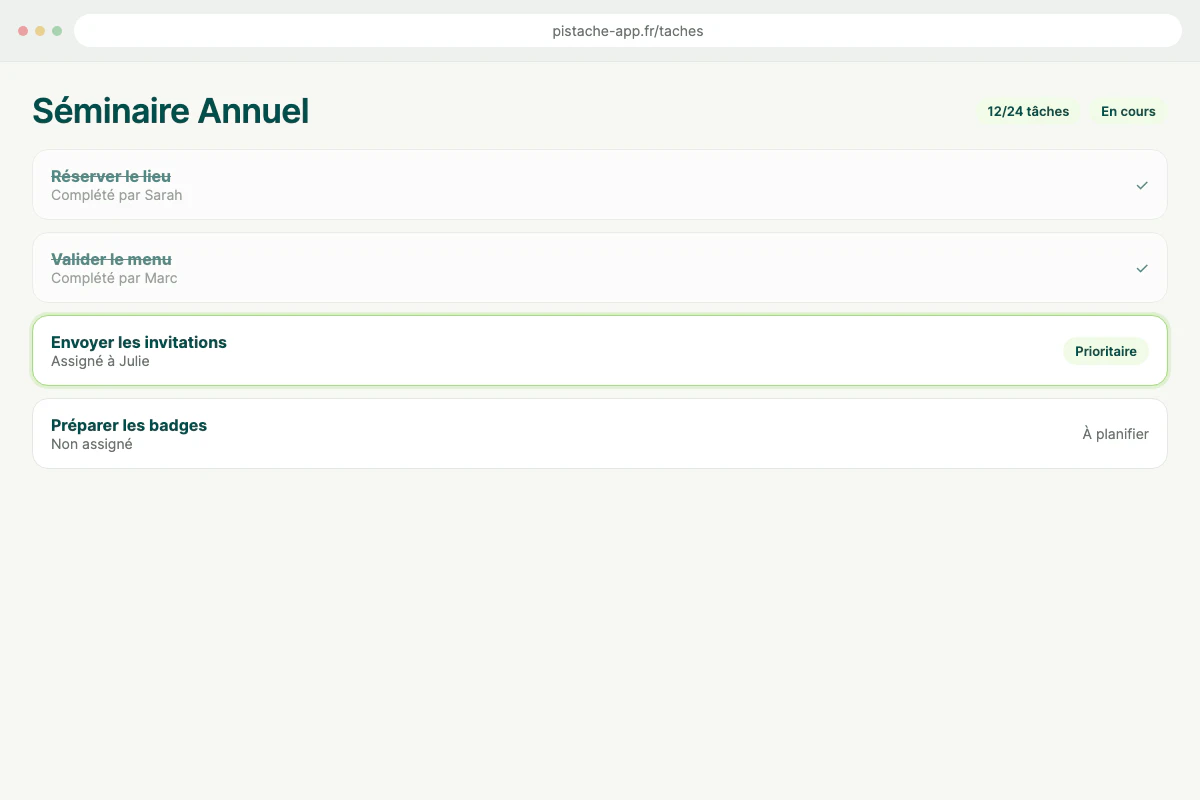 Preview Project retroplanning
